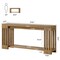 70.9" Solid Wood Entryway Console Table with 2-Tier Storage Shelf